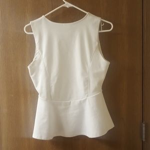 Ambiance Tops - White Peplum Top Ambiance Tops - White Peplum Top